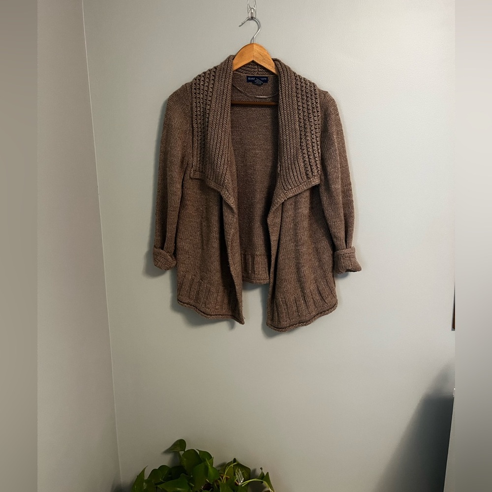 Knit sweater cardigan